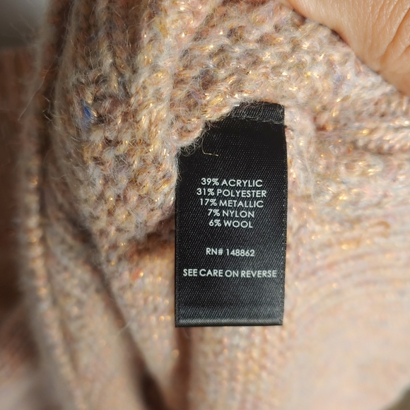 Torrid peach and confetti yarn sweater size 2X - Picture 7 of 8